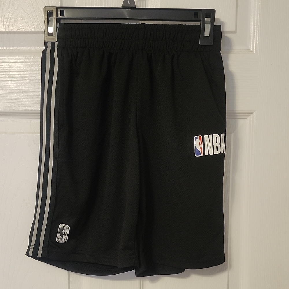 NBA Black Basketball Shorts with Elastic Waistband